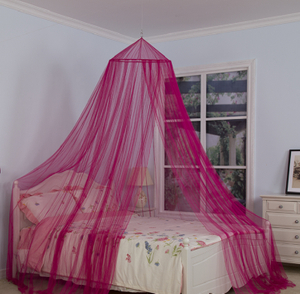 Cama para niñas con dosel, cortinas, paraguas colgantes, mosquiteras para cama doble