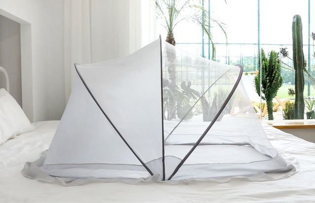 Venta caliente mosquiteros de cuna plegable protector de cama con dosel para bebé