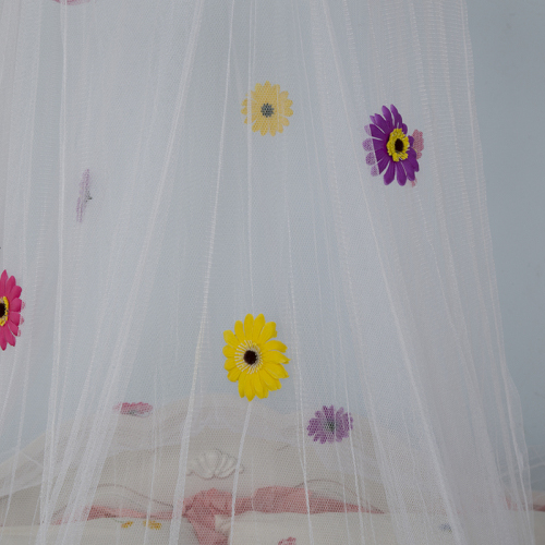 2020 último diseño de flores de onda de colores brillantes decoración mosquitera colgante