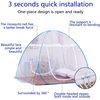 Mosquitera emergente, dosel de cama plegable, antipicaduras de mosquitos para cama, Camping, viajes, hogar, exteriores