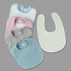 Paños de baba de hombro 100% algodón orgánico con toalla absorbente de rizo en el respaldo Baberos de algodón unisex para bebé