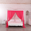 Popular Red Rose Home Hotel Adulto Dormitorio Cuadrado Rectangular Princesa Colgando Mosquitera