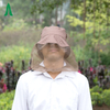Sombrero de mosquitera de poliéster protegido con cubierta completa personalizada tratada con mosquitera