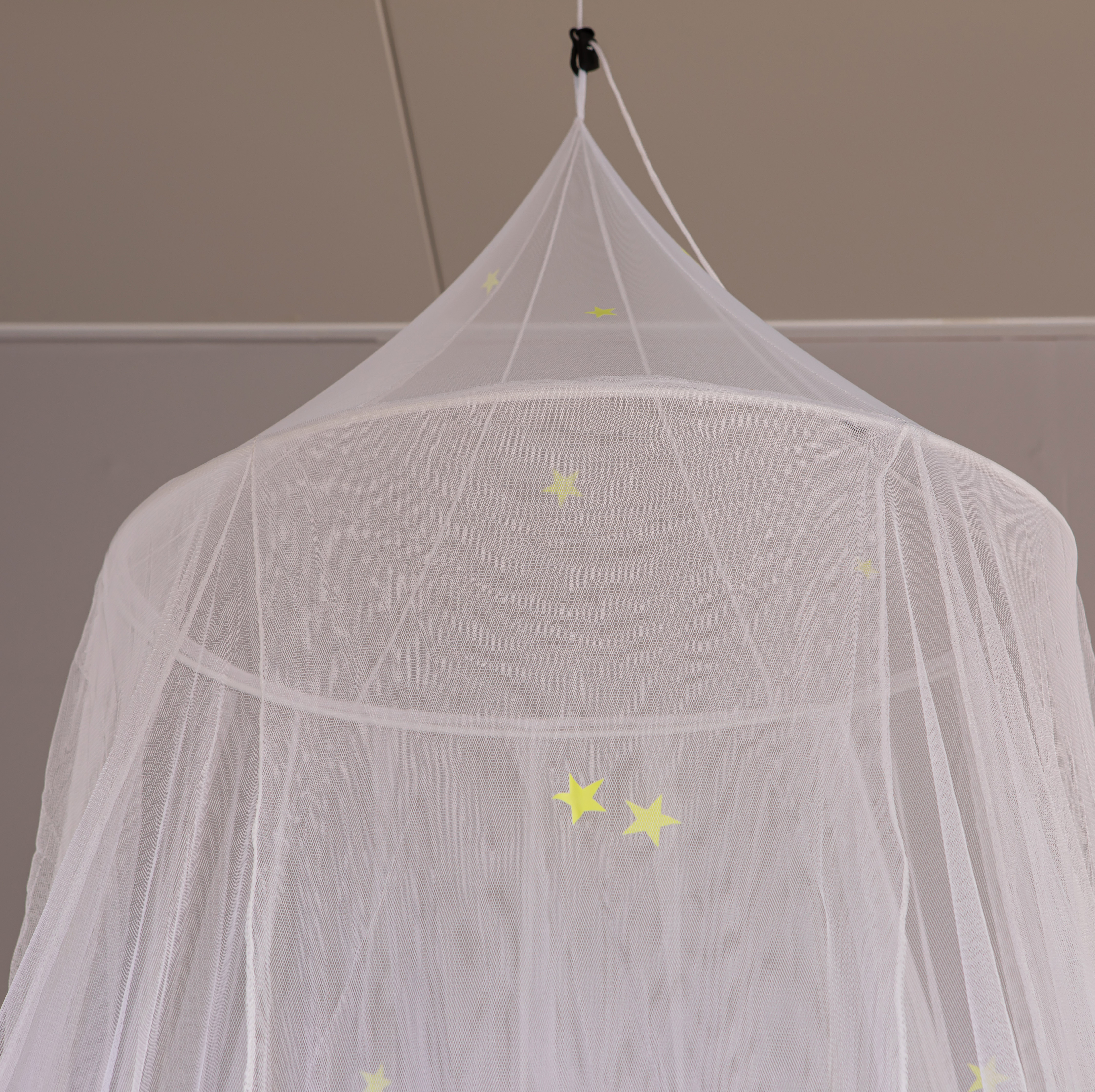 Mysterious Growing In The Dark Stars White Concial Mosquito Net Bed Canopy