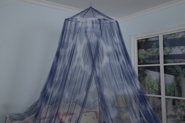 Nuevo estilo Tie Dye cama con dosel plegable desmontable mosquiteros cama