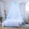 Mosquitera de encaje con dosel para cama de princesa para niñas, cúpula de encaje redonda para cama de niñas