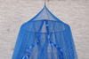 Mosquitera colgante con dosel de cama plegable de nuevo estilo con lentejuelas plateadas