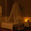 Toldo de cama que brilla en la oscuridad, toldo colgante para cama grande, carpa para dormitorio de niños, carpa con luces de estrellas, mosquitera ideal para dormitorio