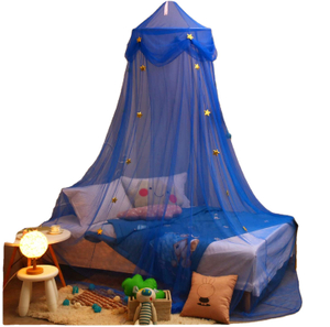 Nuevo diseño Dome Lace Star Nets Boys Girls Mosquito Net Canopy Bed