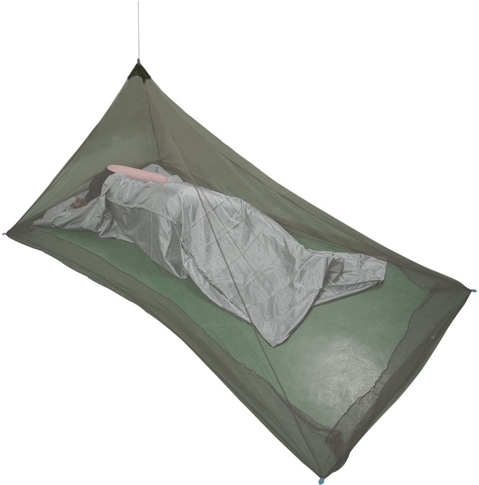 Mosquitera para acampar Mosquitera para cama individual Verde militar para exteriores