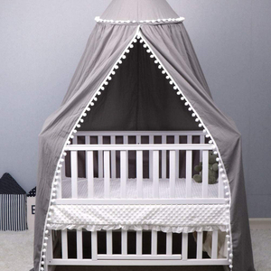 Mosquiteros circulares con dosel de cama colgante de algodón para niños para bebés