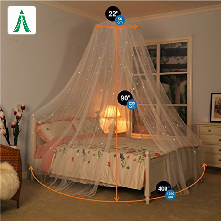 Mosquitera plegable portátil Glaxaxy Star para cama doble y cama individual