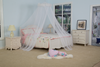 Mosquiteras de cúpula colgante para dormitorio con decoración de plumas