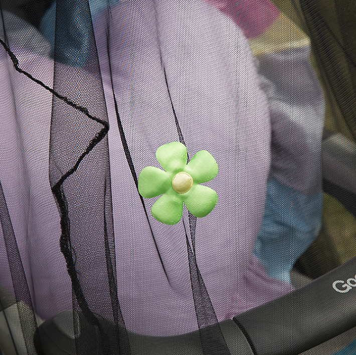 Cubierta completa popular Producto anti-insectos Flores coloridas Cochecito de bebé Mosquito Canopy