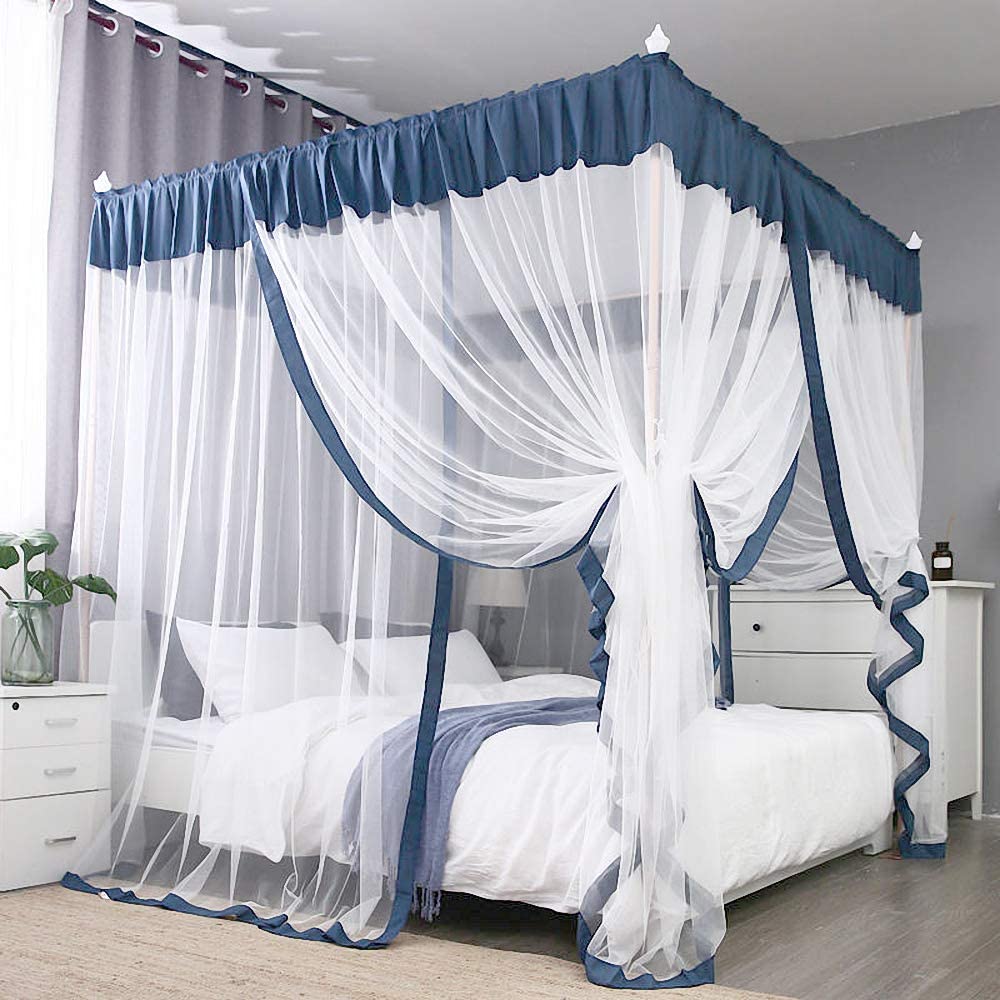 Cama con dosel cortinas princesa colgante mosquitera cama con dosel para bebés adultos niños