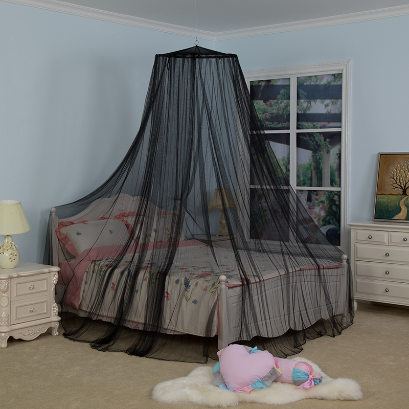 Ins Simple Crown TC Spire Canopy Sheer Mesh Dormitorio interior Cama doble individual Baby Girl "s Bed Canopy Decoración Mosquitera