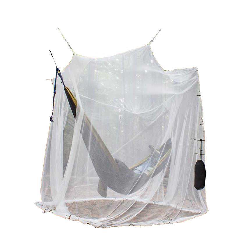 Ultra grande 2 aberturas cortinas de red Camping y uso doméstico mosquitera con bolsa de transporte