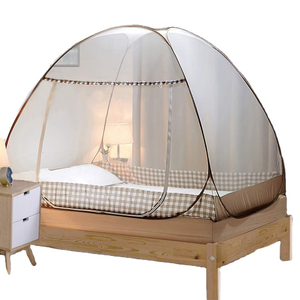 Mosquitera de viaje portátil, mosquitera plegable de una sola puerta, cortina para acampar, mosquiteras de domo fácil
