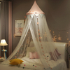 Luz de cúpula colgante y carpa transpirable, mosquitera de cortina de cama de estilo princesa fresca pequeña
