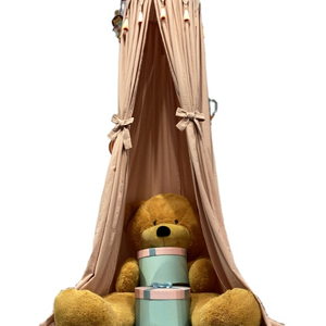 Toldo de cúpula redonda para niños Cúpula redonda 100% algodón Mosquitera Tienda de juegos protegida para niños