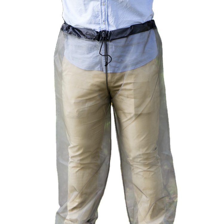 2020 Buena Costura 100% Poliéster Pantalones de seguridad para mosquitos tratados con insectos al aire libre