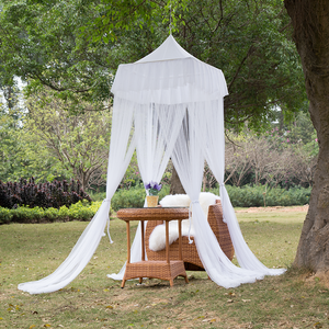 Mosquitera decorativa blanca elegante colgante barata al aire libre del jardín que acampa para la comida campestre