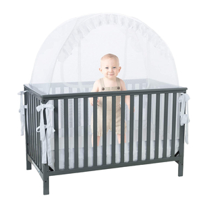 Pop-up Unisex Infant Cuna Carpa Cama de bebé Canopy Netting Cover Mosquito Net para bebé