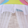 2020 Nuevo estilo 100% Poliéster Paraguas multicolor Mosquitera con mini bola