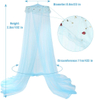Princess Girl Bed Canopy Lace Mosquito Net para niñas Bed Round Lace Dome