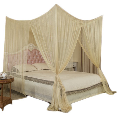 Mosquiteros fáciles de colgar, dosel de cama con poste de cuatro esquinas para camas King Size