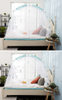 Tienda de mosquitera emergente y toldo de cama portátil y fácil de configurar
