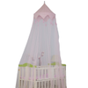 Último diseño de estilo verano rosa colgante mosquitera para bebé para cuna