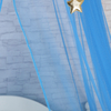2020 Popular estilo Gloden estrellas decoración circular azul colgante mosquitera