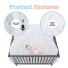 Pop-up Unisex Infant Cuna Carpa Cama de bebé Canopy Netting Cover Mosquito Net para bebé