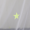 Toldo de cama con mosquitera cuadrada de estrellas que crecen en la oscuridad, plegable como un sueño